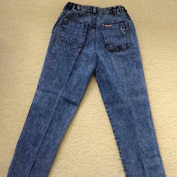 vintage 80s NWOT embroidered acid wash mom jeans - Picture 2 of 9